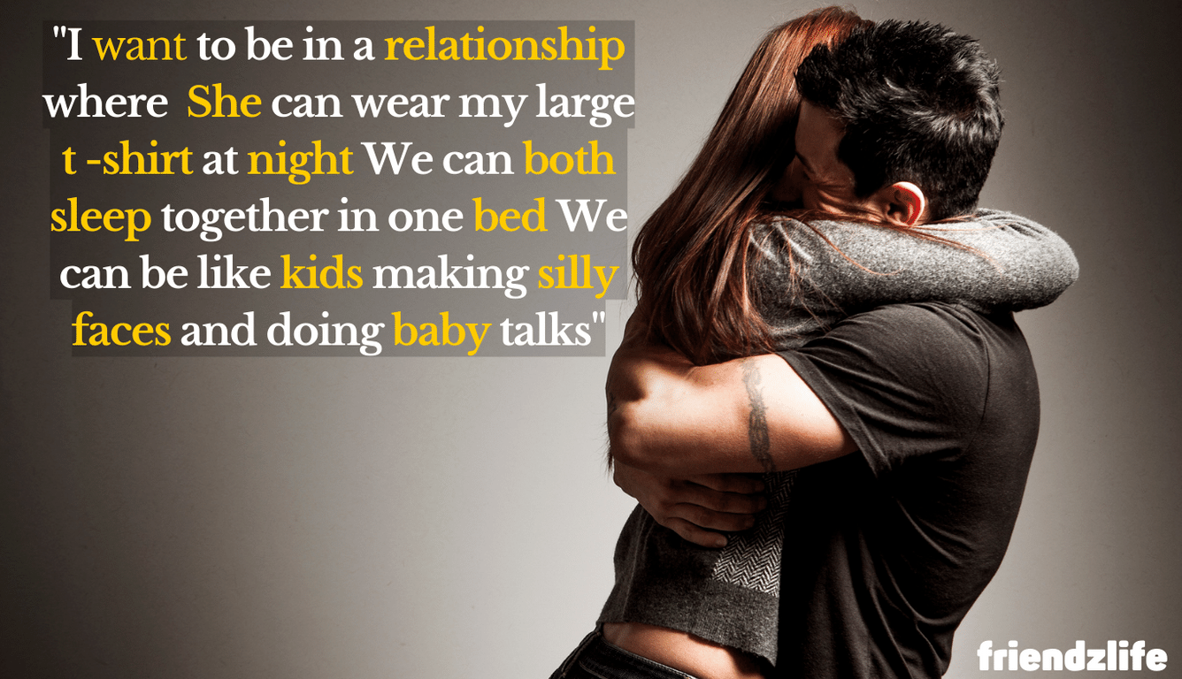 Read more about the article I want to be in a relationship where Quote