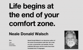 Life begins at the End of Your Comfort Zone
